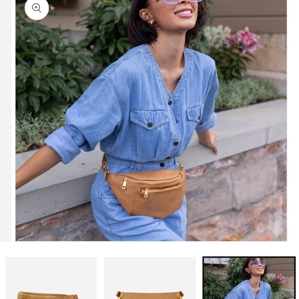 Fawn Design Tan Leather Belt Bag - Picture 3 of 8